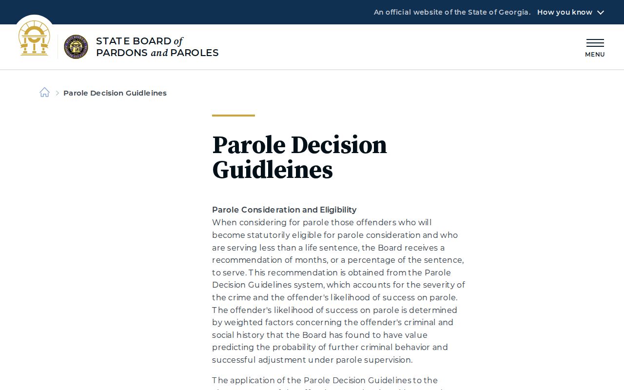 Georgia TPM and PIC guidance for a Jones County inmate release date