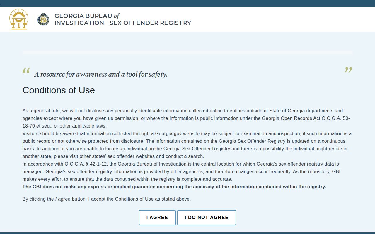 GBI registry photo search boundaries for Jones County released records